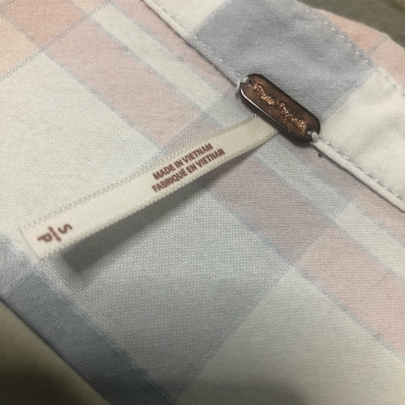 Free People Loveland Plaid Button Down Shirt Small - Picture 10 of 10
